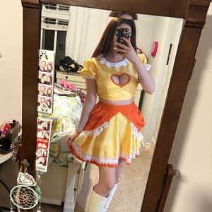 Yellow and Orange Cosplay Daisy Mario Kart